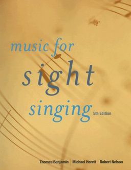 Music for Sight Singing - Thomas E. Benjamin