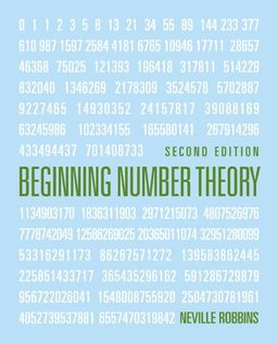 Beginning Number Theory - Neville Robbins Beginning Number Theory - Neville Robbins