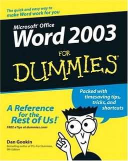 Word 2003 for Dummies / Dan Gookin Word 2003 for Dummies / Dan Gookin
