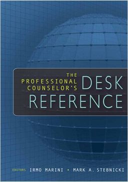 The Professional Counselor's Desk Reference - Dr. Irmo Marini PhD