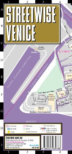 Streetwise Venice Map - Laminated City Center Street Map of Venice, Italy - Streetwise Maps Streetwise Venice Map - Laminated City Center Street Map of Venice, Italy - Streetwise Maps
