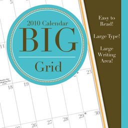 Big Grid Simple Stripes 2010 Wall Calendar - Time Factory Publishing
