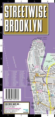 Streetwise Brooklyn Map - Laminated City Center Street Map of Brooklyn, New York - Folding pocket size travel map with subway stations - Streetwise Maps Streetwise Brooklyn Map - Laminated City Center Street Map of Brooklyn, New York - Folding pocket size travel map with subway stations - Streetwise Maps